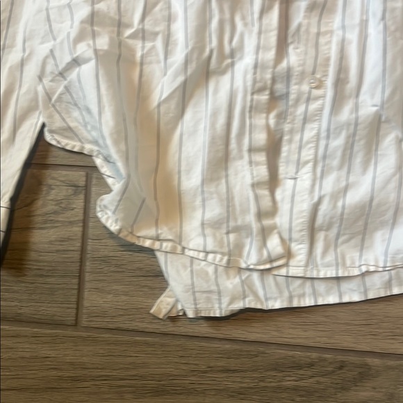 Madewell White Long Sleeve Mandarin Collar Shirt - Picture 6 of 8